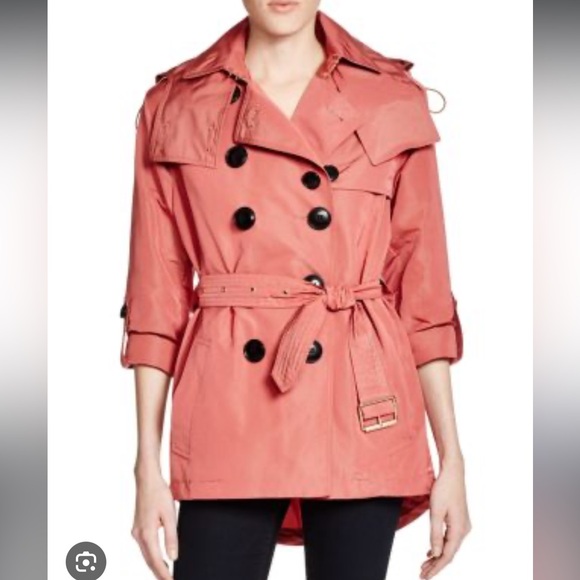 Burberry Knightsdale Double-Breasted Trench Coat Rain Jacket - Size 4 - Picture 13 of 14